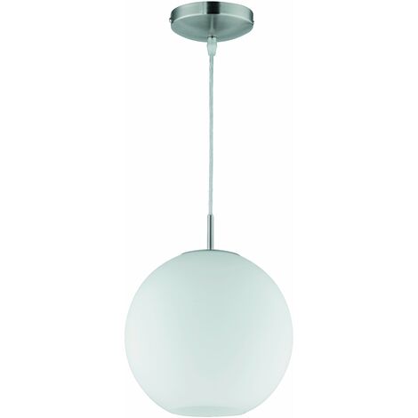 Lampada a Sospensione da Interno  E27 in Metallo Nickel Opaco