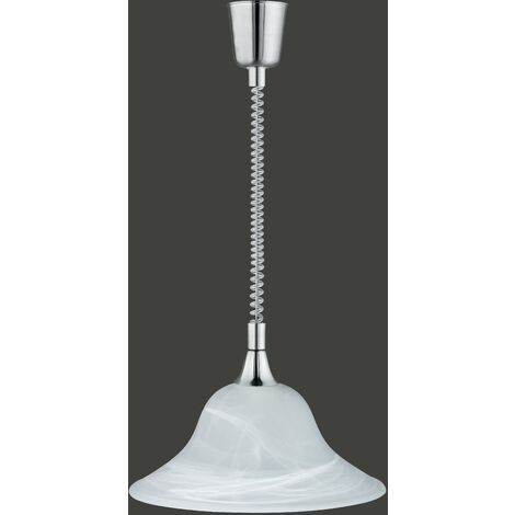 Lampada a Sospensione da Interno  E27 in Metallo Nickel Opaco