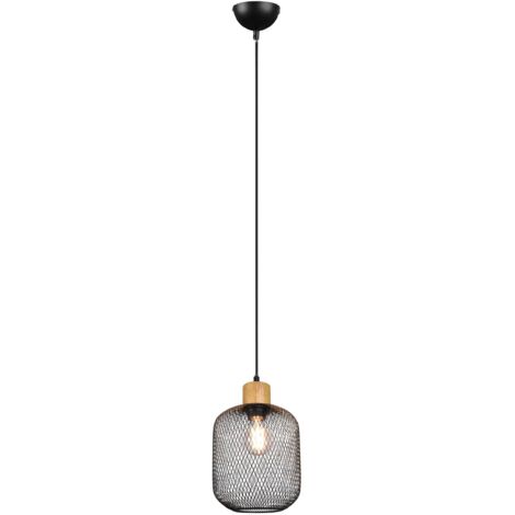 Lampada a Sospensione da Interno in Metallo Nero Opaco