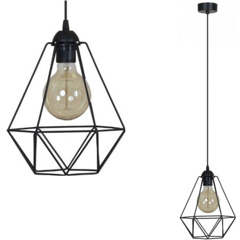 LAMPADA A SOSPENSIONE DA SOFFITTO CON FILO EDISON DIAMOND LOFT