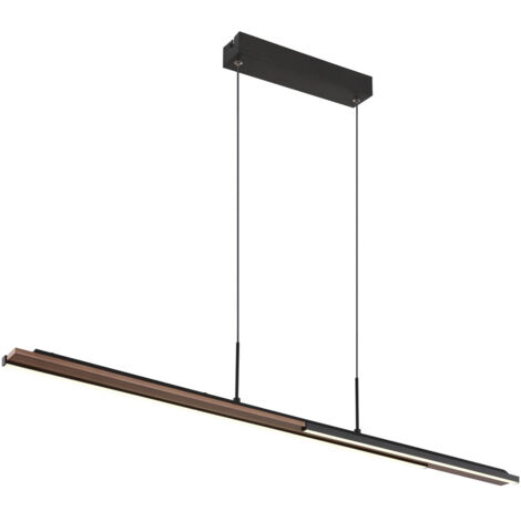 Lampada a sospensione da soffitto LED nero opaco 4000K
