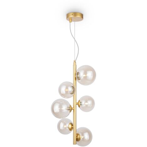 Lampada a sospensione Dallas Maytoni ottone 6 luci Ø29