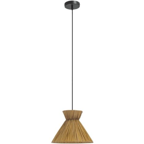 Lampada a sospensione Dama in nero per lampadina E27