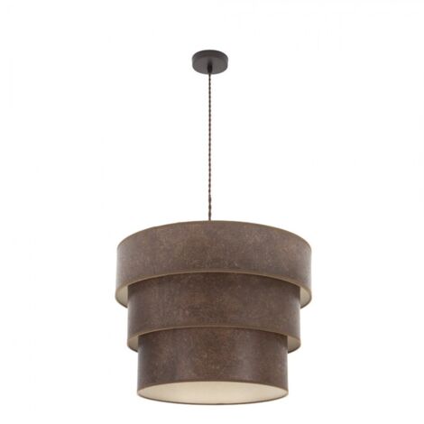 Lampada a sospensione de 3 luci modello Smile Brown/rust FABRILAMP