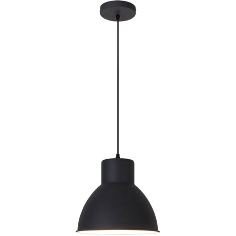 Lampada a sospensione Derek metallo metallo antracite Ø27,5cm H: 177 centimetri
