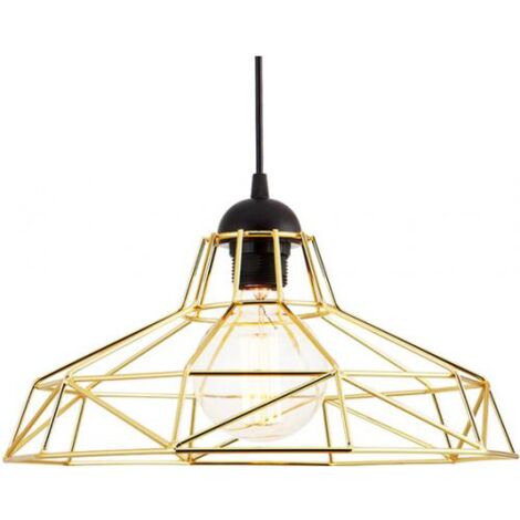 Lampada a sospensione design industriale - Lampada a sospensione retrò - Nova Oro