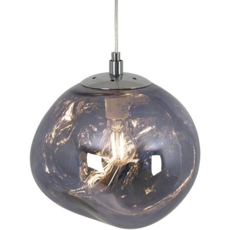 BARCELONA LED Lampada a sospensione di design in cristallo "Abril" - Ø 28cm