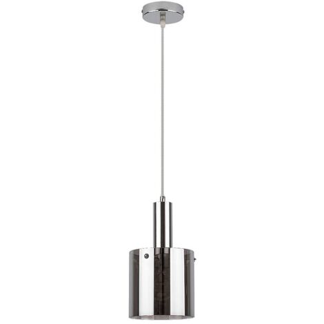 Lampada a sospensione Donati cromato in vetro colorato cromato E27 1x max 40W L: 120 cm ø15cm dimmerabile