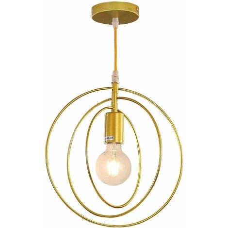 Lampadario A Sospensione LEDSone In Stile Industriale Vintage - Paralume In Metallo Blu Reale Con Cupola Curvilinea - Attacco E27 - Cavo Regolabile 95 Cm