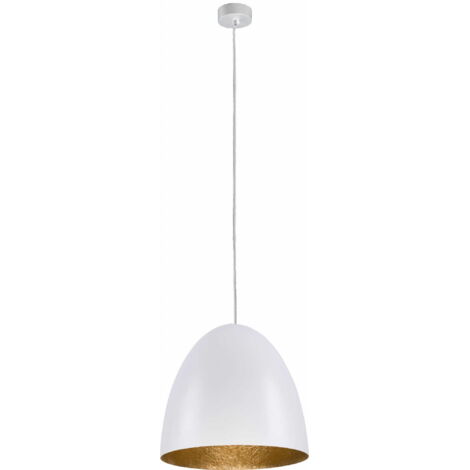 Lampada a sospensione EGG bianco/oro Ø39 Nowodvorski 9021