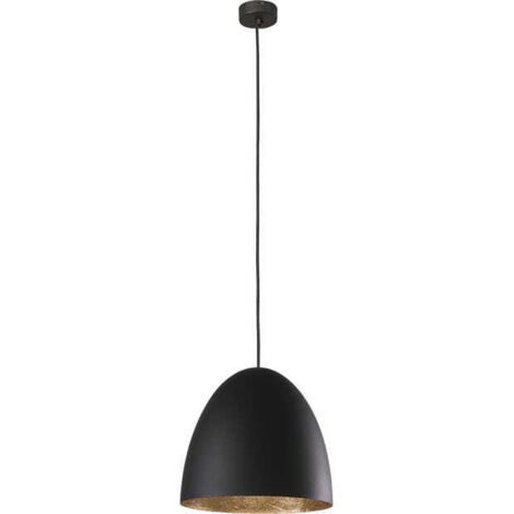Lampada a sospensione EGG Nowodvorski nero/oro Ø38 E27