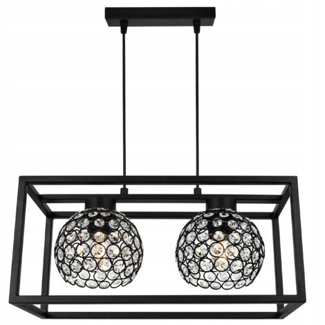 LAMPADA A SOSPENSIONE ELEGANTE GABBIA SFERA DI CRISTALLO