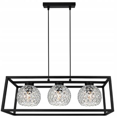 LAMPADA A SOSPENSIONE ELEGANTE GABBIA SFERA DI CRISTALLO