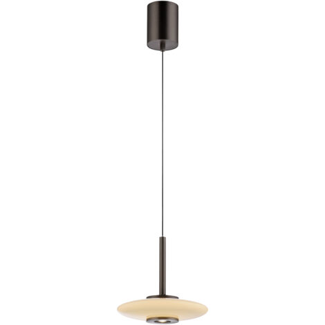 Lampada a sospensione ellisse LED 10W marrone/bianco Paul Neuhaus
