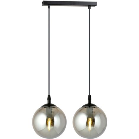 Lampada a sospensione Emibig Cosmo 2 2xE14 nero grafite