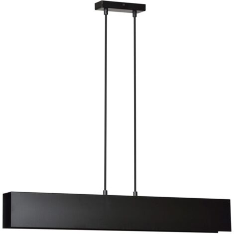 Lampada a sospensione Emibig Gentor nera 3xE27 100cm