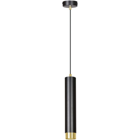 Lampada a sospensione Emibig Kibo nero/oro GU10 Ø8cm
