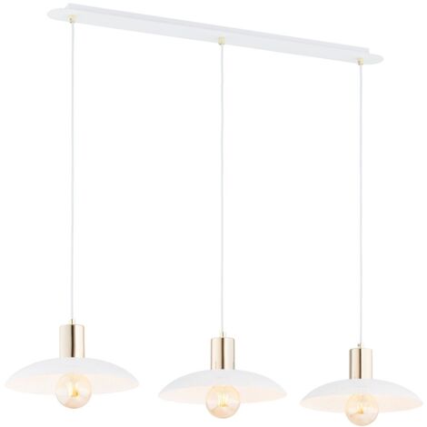Lampada a sospensione Emibig SPIRIT bianco oro 3xE27