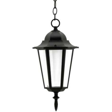 Lampada a sospensione esterna nera E27 Liguria Polux