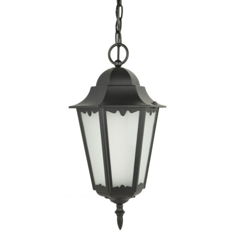 Lampada a sospensione esterna Retro nera IP43 E27 SU-MA