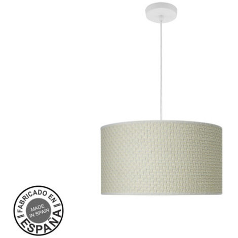 Lampada a sospensione fashion 2xe27 bianco/tan white regx40x40cm w/diffuser