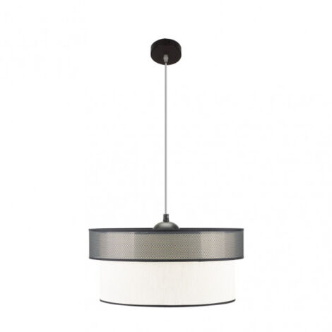 Lampada a sospensione FELIX Bianco/nero 1 luce FABRILAMP