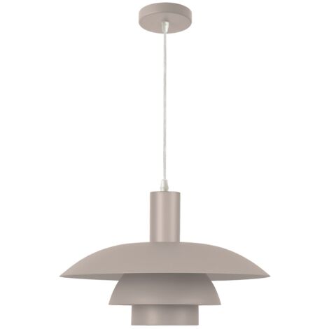 Lampada a sospensione FERRO cashmere triplo E27 Milagro