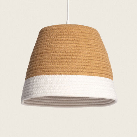 Lampada a Sospensione Fibre Naturali Begonia-S Marrone