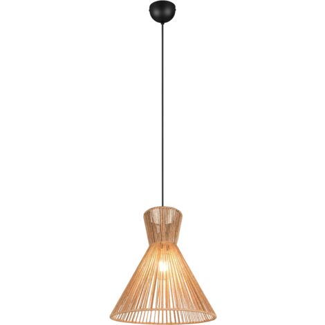 Lampada a sospensione, fibre naturali, D 35 cm, Rosalie