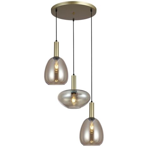 Lampada a sospensione Gater 3 E27 oro italux PND-23541-3-GD-CH
