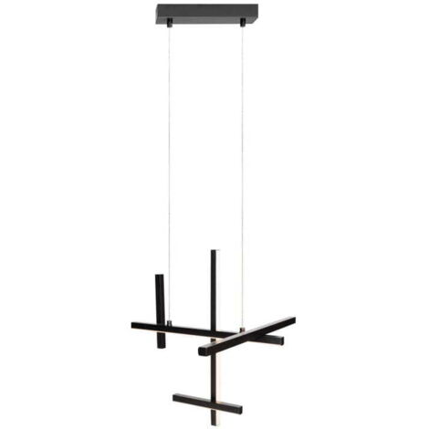 Lampada a sospensione geometrica nera SOHO LED 27W Maxlight