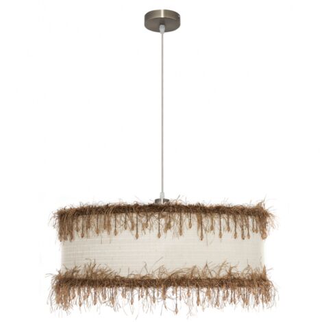 Lampada a sospensione Hilos 1xe27 Beige 50 D de FABRILAMP.
