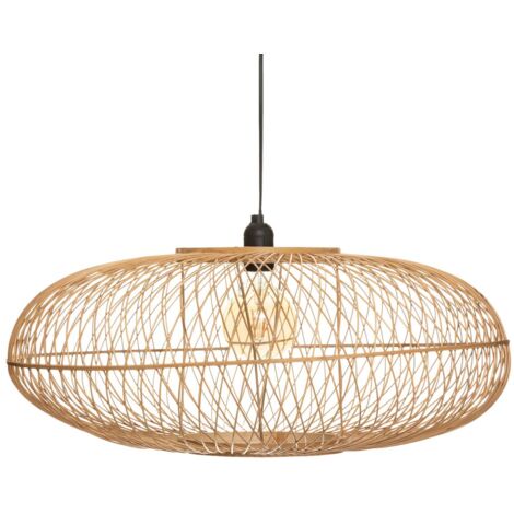 Lampada a sospensione in bambù loren d60cm - Atmosphera créateur d'intérieur