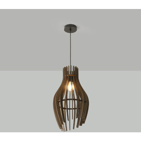 Lampada a sospensione in legno "HUNTEL" - Ø 30cm - E27