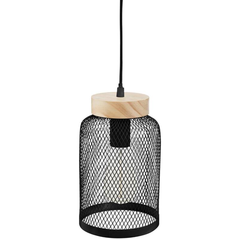 Atmosphera Créateur D'intérieur - Lampada a sospensione in metallo nero Zely D15cm