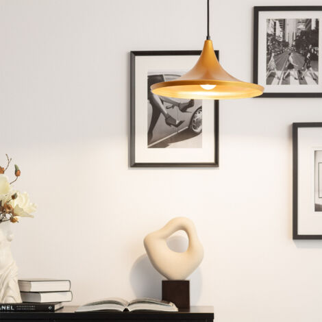 Lampada a Sospensione in Metallo Presley  Oro