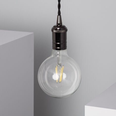 Lampada a Sospensione in Metallo Sinatra  Nero
