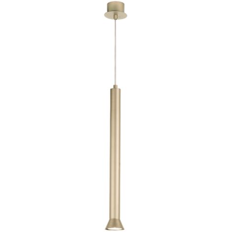 Lampada a sospensione in metallo verniciato Oro LILA Grande D6,6 cm