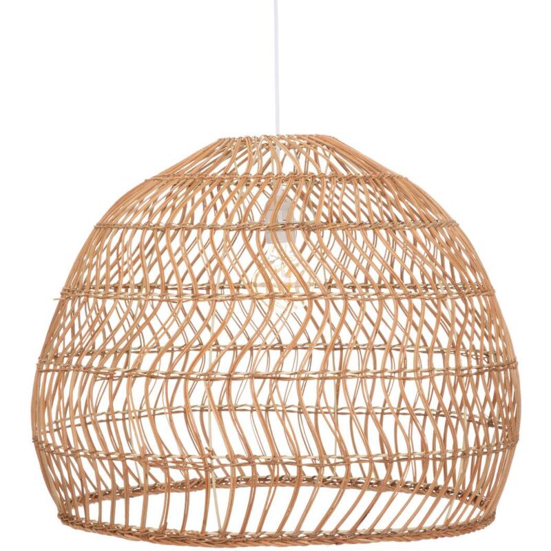 Image of Lampada a sospensione joy in rattan d58cm Atmosphera créateur d'intérieur - Beige