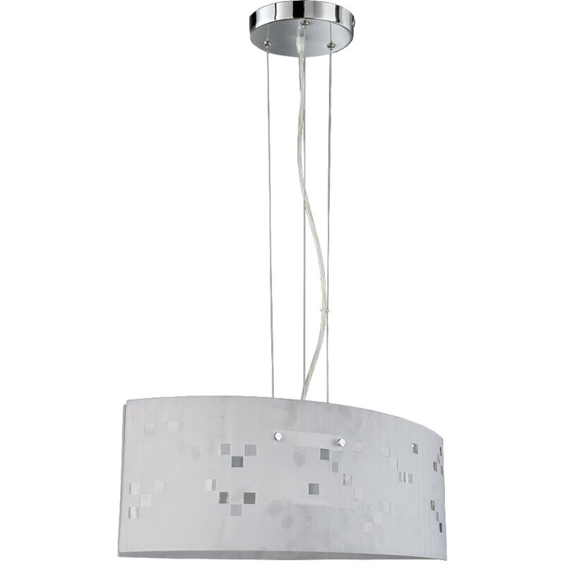Lampada a sospensione lampada a sospensione lampada a sospensione paralume in vetro opale Paralume lampada soggiorno cucina, metallo motivo vetro