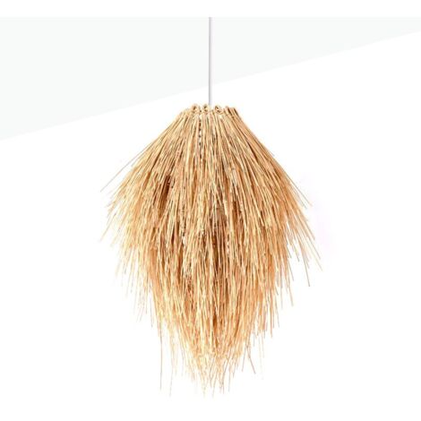 Lampada a sospensione in vimini in stile orientale "TINA".