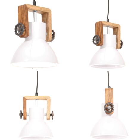 Lampada a Sospensione Industriale 25 W Bianca Rotonda 19 cm E27 - Lampada a sospensione - Lampada industriale