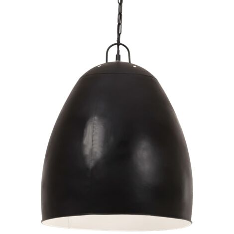 Lampada a Sospensione Industriale 25 W Nera Rotonda 42 cm E27 vidaXL