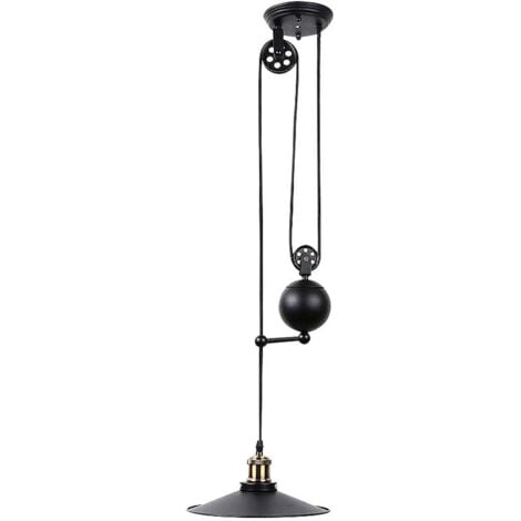 BARCELONA LED Lampada a sospensione industriale a carrucola CLOCK WORK.