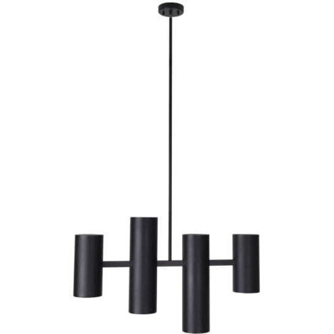 Lampada a sospensione industriale Maxlight Laxer nera 4xGU10
