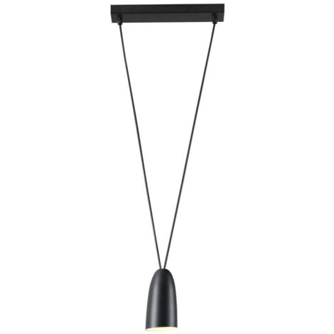 Lampada a sospensione industriale nera Sistema Maxlight G9 40W