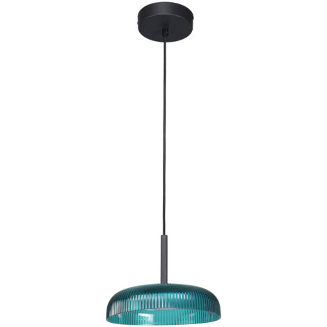 Lampada a sospensione industriale verde LED 12W COLLE Italux