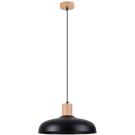 Lampada a sospensione Indy nero 38x120x38cm Sollux