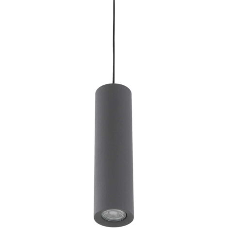 Lampada a sospensione Italux Jet GU10 grigia Ø8 cm metallo