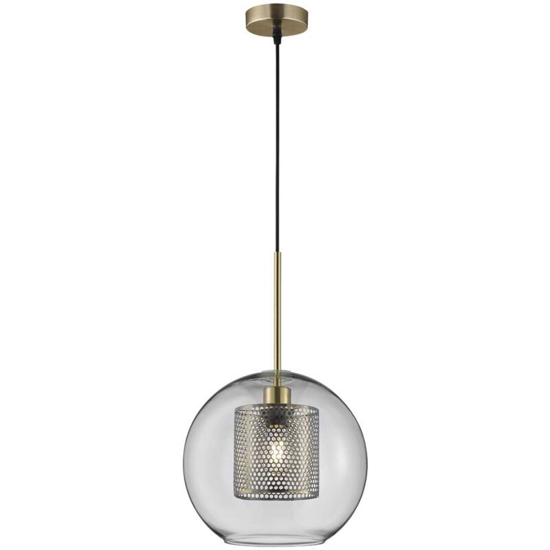 Lampada a sospensione JURA E27 1x40W metallo color...